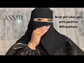 ASMR Arab Girl Relax You With Positive Affirmations RP Handmovements Face Touching