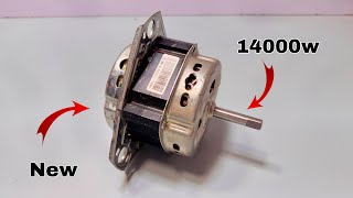 Turn washing motor into 234v free energy generator use 10mm copper wire
