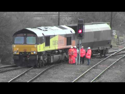 66847 derailed in Gloucester Yard 15/01/2014