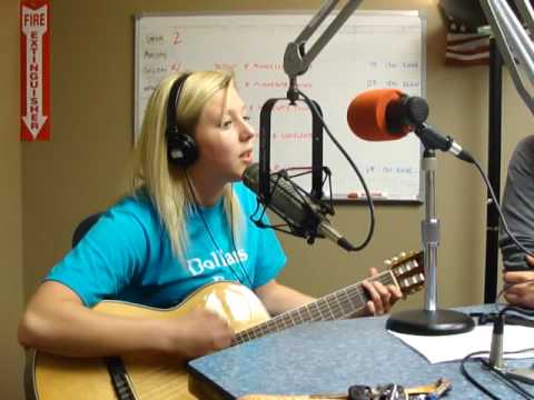 Alayna Holkesvig in the KNOX Studio with Denny and Kerri
