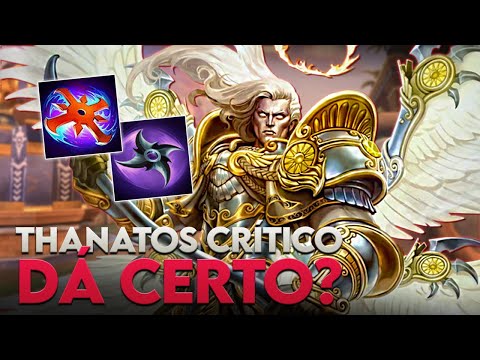 THANATOS JUNGLER, ELE FULL CRÍTICO DÁ CERTO! - ⚡ Smite BR Ranked Conquista