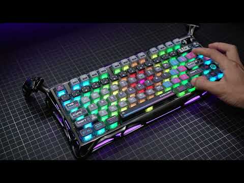GravaStar Mercury K1 Pro Mechanical Gaming Keyboard. Cool looking, fantastic typing feel.