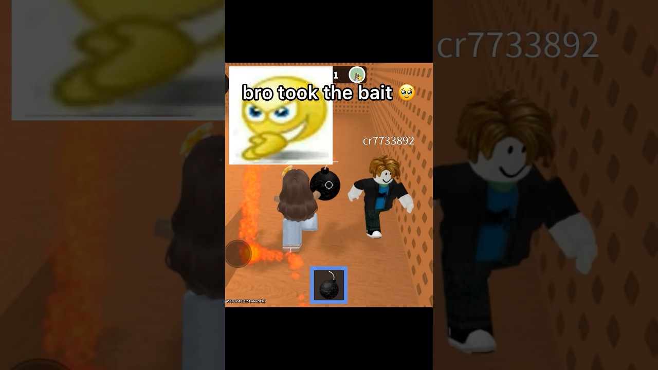 bro took the bait 🥹 #timebomb #roblox
