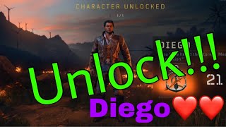 Unlock “Diego” In Blackout