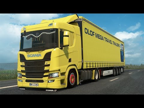 [ETS2] Euro Truck Simulator 2 1.35 - Scania Next Generation - Trailer Krone MegaLiner- Promods 2.41