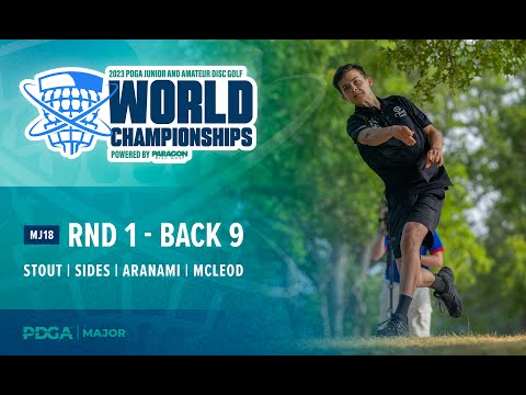2023 PDGA JUNIOR DISC GOLF WORLD CHAMPIONSHIPS | MJ18 R1B9 | Stout, Sides, Aranami, McLeod