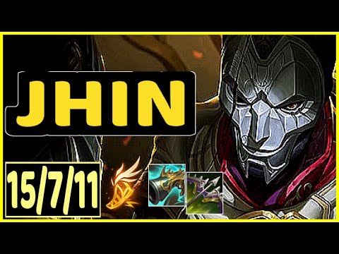 JHIN VS EZREAL - 15/7/11 KDA ADC GAMEPLAY