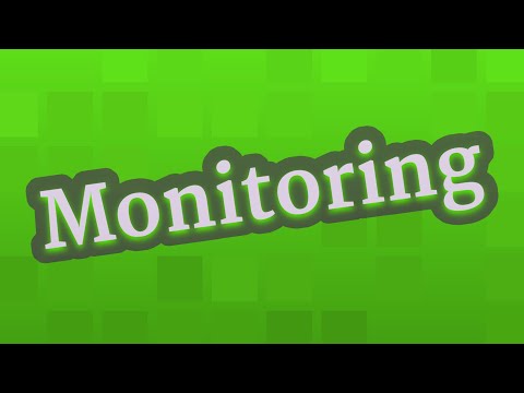YouTube video about: How to pronounce monitoring?