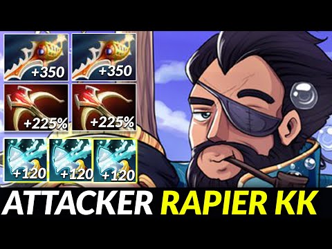 Attacker Kunkka 2 Rapier 2 Daedalus 80k damages