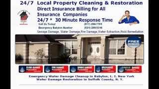 preview picture of video 'Water Damage Clean Up Mold Removal Flood Restoration Babylon NY| 24/7 Property'