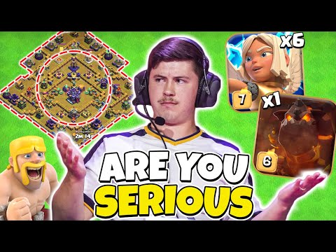 6-Healer Queen Charge WRECKS TH15 Now (Clash of Clans)