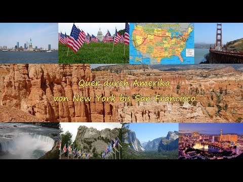 Quer durch Amerika "Von Ost nach West" mit Berge und Meer