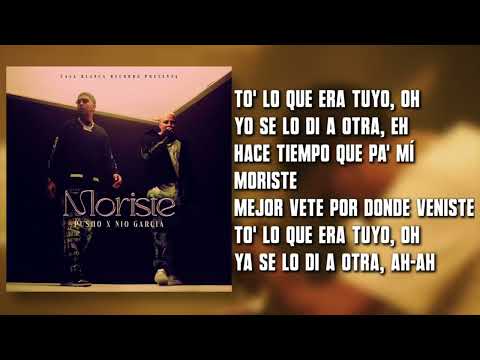 Pusho x Nio Garcia - Moriste [Letra]