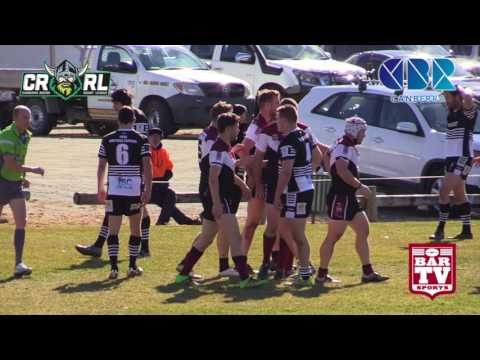 2017 Canberra RL Round 16   Reserve Highlights   Queanbeyan Roos v Yass Magpies