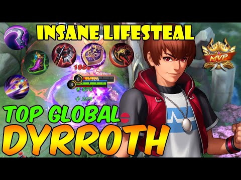 Dyrroth Orochi Chris Crazy Lifesteal [Top 5 Global Dyrroth] z0a Mobile Legends Gameplay
