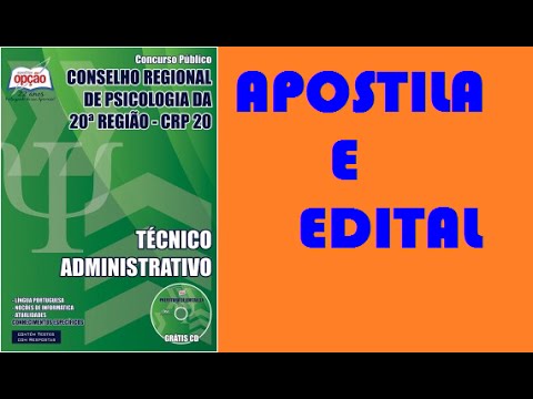 Apostila Técnico Administrativo Concurso CRP 20 Região 2015
