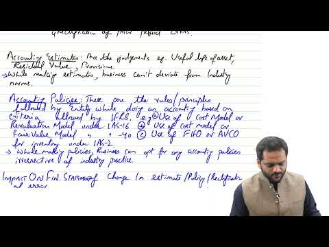 IAS 8 CAF 1 FAR 1 Quick & Comprehensive Revision (Change in Acc. Estimates,Acc. policies....)