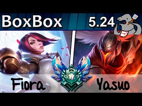 BoxBox - Fiora vs Yasuo - Top - Diamond Preseason S6 | 465