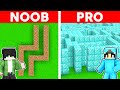 Minecraft NOOB Vs PRO: GIANT MAZE BUILD CHALLENGE!