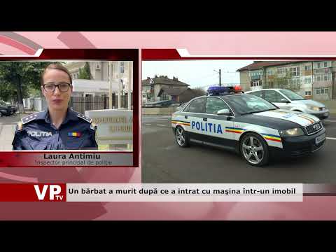 Un bărbat a murit după ce a intrat cu maşina într-un imobil