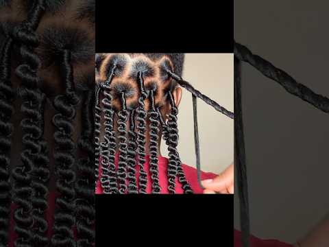 How To Make The Perfect Corkscrew Hairstyle/ African Threading / Scrue Hair  #naturalhair