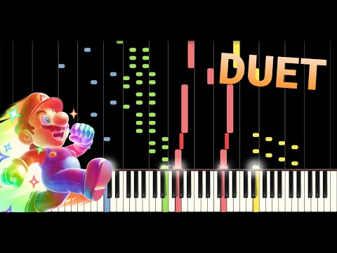 Super Mario Bros. - Starman Theme but it's an EPIC DUET - Piano Tutorial