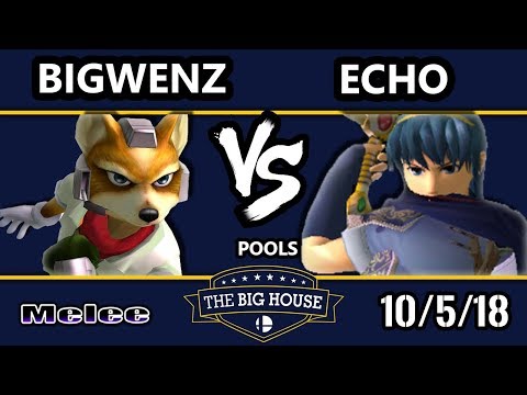 TBH8 SSBM -  Echo (Marth) Vs.  BigWenz (Fox) Smash Melee R1 Pools - C105 WR2