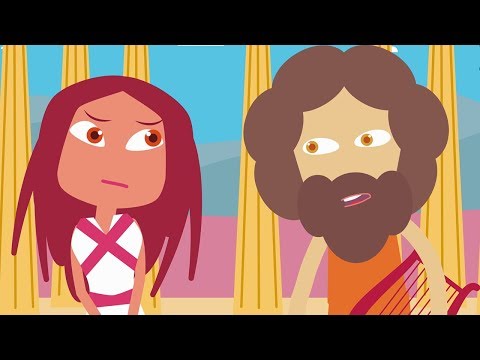 Apollo and Cassandra | Athena and Poseidon - Ancient Greek Myths - Cartoons