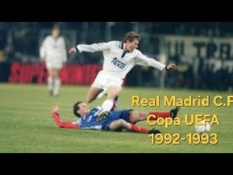 Real Madrid C.F Copa de la U.E.F.A 1992 - 1993 Goles