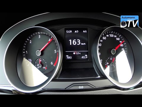 2015 VW Passat B8 2.0 TDI (150hp) - 0-200 km/h acceleration (1080p)