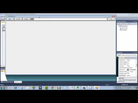 [Part 1] Making a Web Browser in Visual Basic 2010 Express | Bad English :P