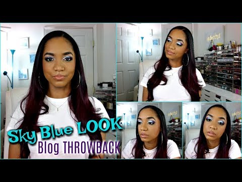 Get Ready With Me ❤ Makeup Tutorial ❤ THROWBACK Sky Blue LOOK *NEW + OLD Products*