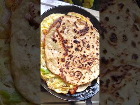 Morning Easy Breakfast Omelette Roti#shorts