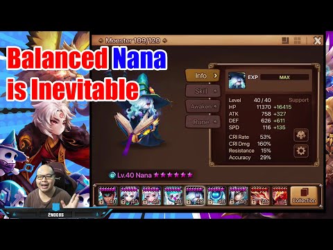 [Summoners war SS2021 EP#200] Nana (Water Mage) her soul stone is inevitable