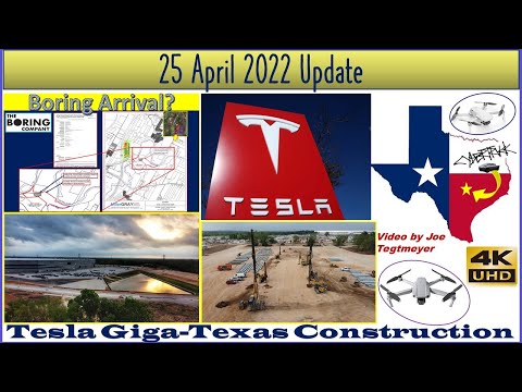 Tesla Gigafactory Texas 25 April 2022 Cyber Truck & Model Y Factory Construction Update (07:15AM)