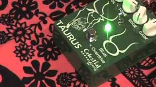 Video thumbnail for Celestial Effects TAURUS Blues Overdrive guitar effects pedal demo by gearmanndude