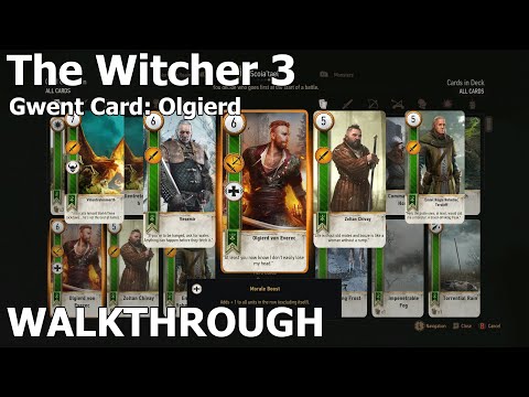 The Witcher 3 Hearts of Stone - Get Olgierd Gwent card