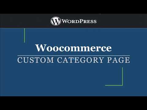 Customize Woocommerce Category Page | WordPress