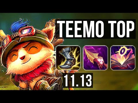 TEEMO vs VIEGO (TOP) | Rank 1 Teemo, 8/0/1, 600+ games, Legendary | NA Challenger | v11.13