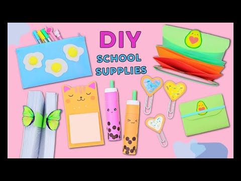 8 DIY AMAZING SCHOOL SUPPLIES IDEAS YOU SHOULD DEFINITELY TRY - Cute Crafts and DIY Projects