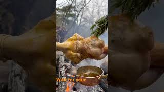 Roasted whole chicken in nature🐔#trending #youtube #like #subscribe 🙏