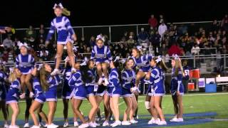 preview picture of video 'Sayreville Bombers Cheerleaders Half Time Show September 14, 2013'
