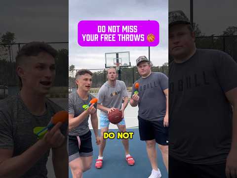 Do NOT miss your free throws 🏀 #game #basketball #football #sports #funny #competition