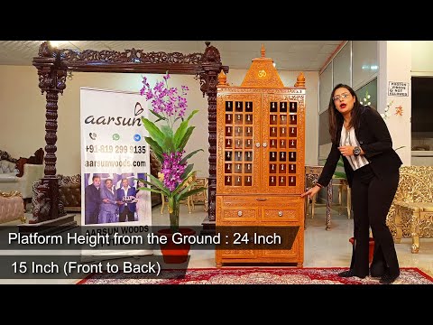 YT799 Wooden Temple For Home | Mandir Ka Design | Devghar | Mondir | Teakwood | Factory Price Aarsun Video