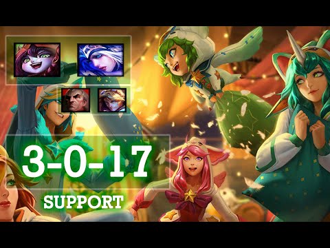 Lulu Support vs Swain 💚37💚 [KDA 3-0-17]