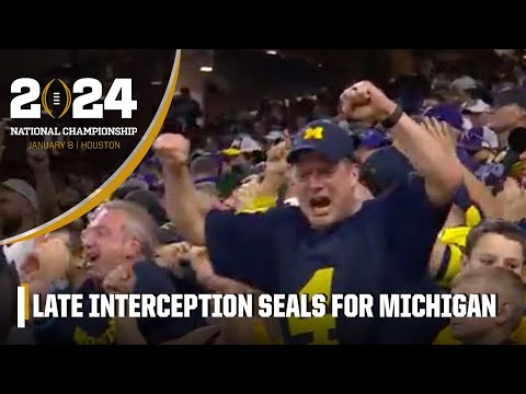 LATE INTERCEPTION puts Michigan EVEN CLOSER to the National Championship 🏆 | ESPN College Football