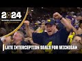 LATE INTERCEPTION puts Michigan EVEN CLOSER to the National Championship 🏆 | ESPN College Football