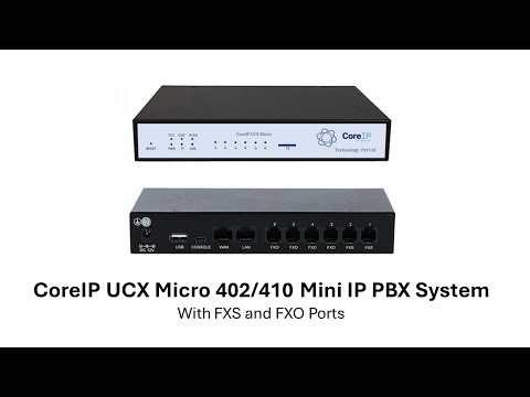 CoreIP UCX Micro 402 IP PBX System / Epabx System / PBX System