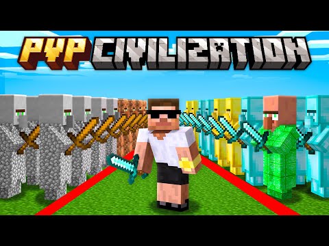 I Joined 1000 Villagers PVP CIVILIZATION !!!!