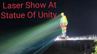 Full Laser Show At Statue Of Unity